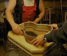 guitar production in luthier´s workshop Hruš